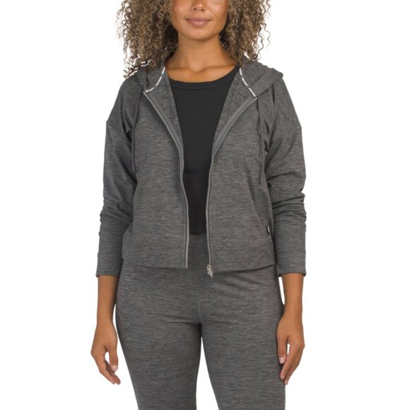 DKNY SPORT Space Dyed Full Zip Hoodie With Pockets - Picture 1 of 2